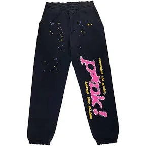 Sp5der P*NK Sweatpants (Black)